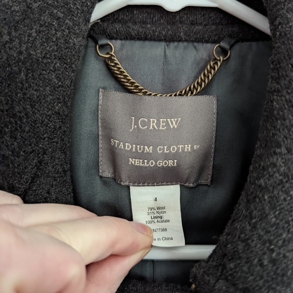 J. Crew Stadium Cloth by Nello Gori Wool Jacket Size 4 - Picture 4 of 8